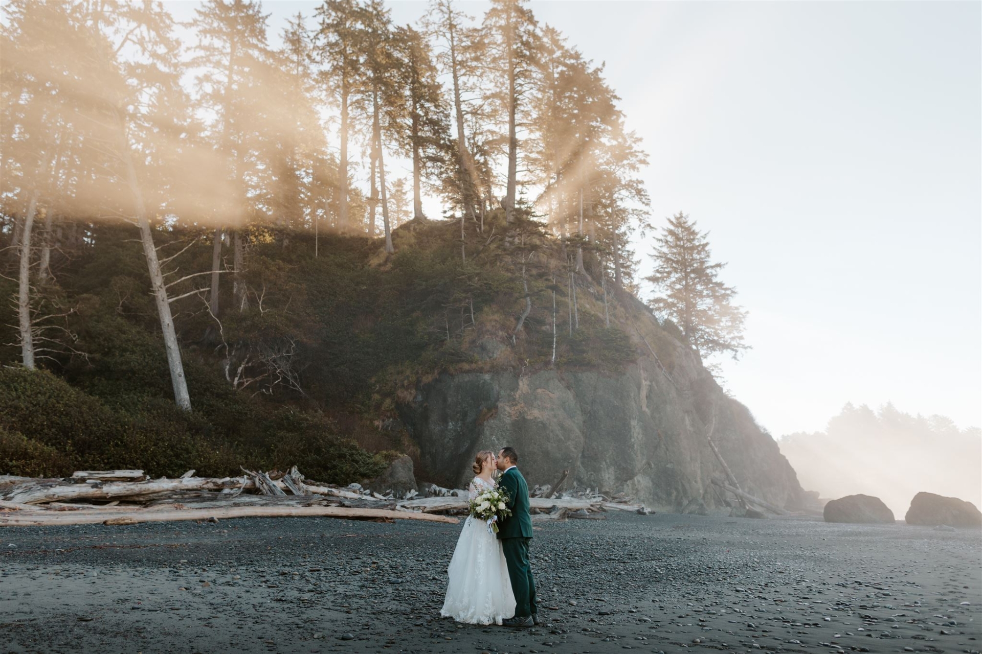 Autumn + Christian’s Olympic National Park Elopement
